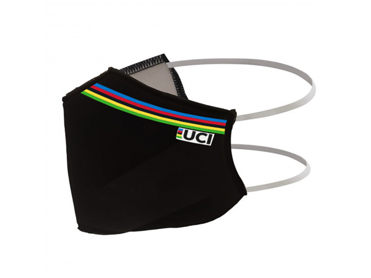 Santini UCI Mask (Washable Filter) - Black