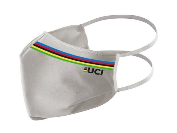 Santini UCI Mask (Washable Filter) - White