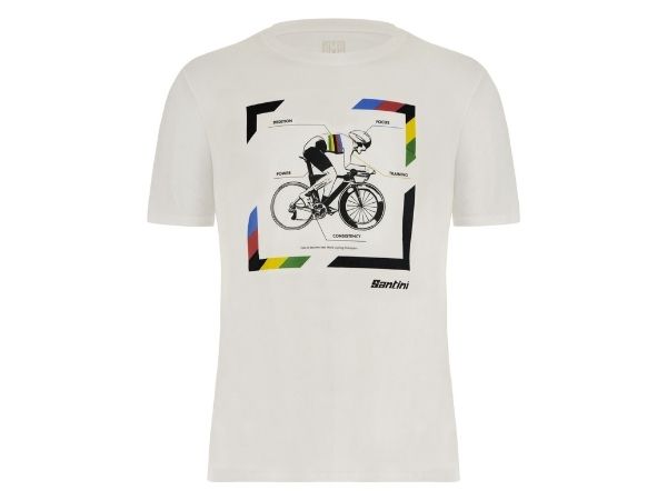 Santini UCI Road T-Shirt - White