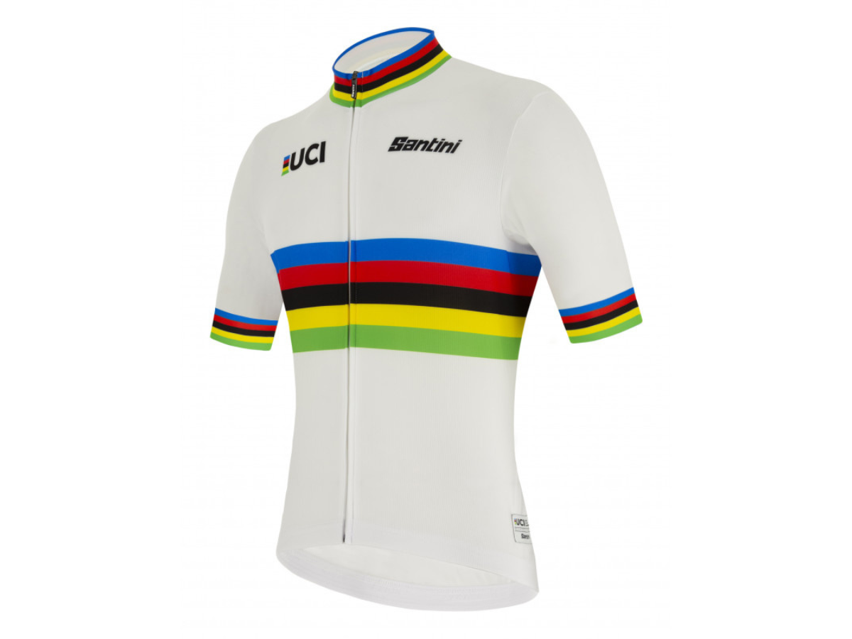 Santini UCI World Champion Jersey - White