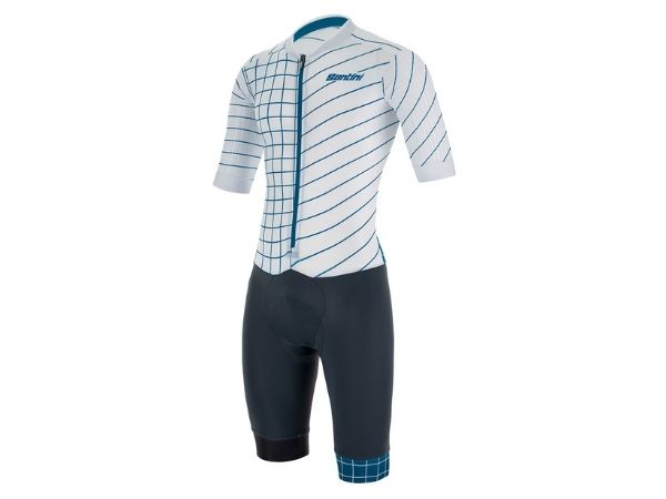 Santini Veiper Dinamo Speedsuit - Silver