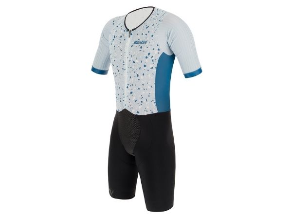 Santini Viper Pietra Trisuit - Short Sleeve - Teal