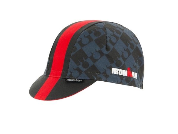Santini VIS Ironman Cotton Cap - Red