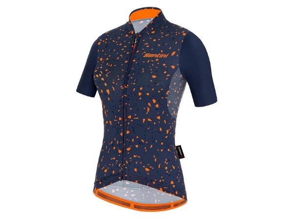 Santini Women Delta Pietra Jersey - Nautica Blue