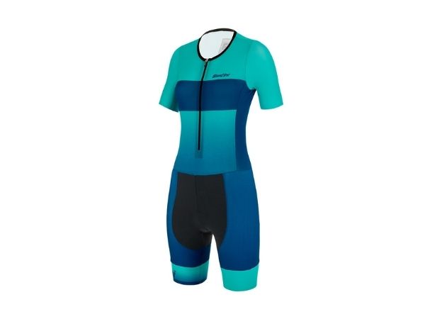 Santini Women Ferox Trisuit - Short Sleeve - Teal
