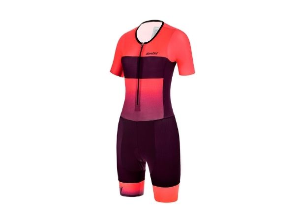 Santini Women Ferox Trisuit - Short Sleeve - Vineyard