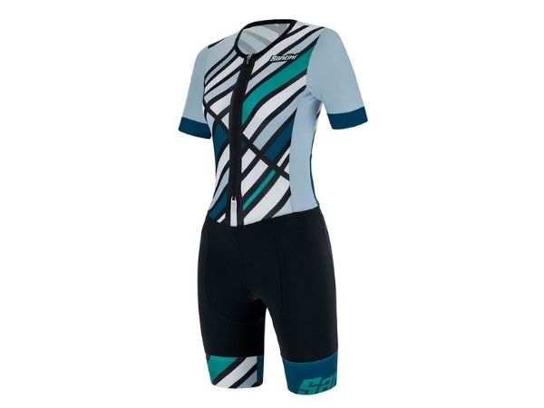 Santini Women Redux Raggio Trisuit - Short Sleeve - Teal