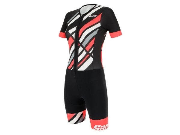 Santini Women Redux Trisuit - Short Sleeve - Granatina