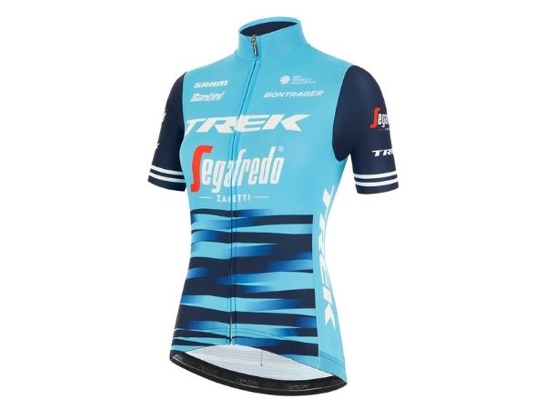 Santini Women Trek Fan Line Jersey - Light Blue