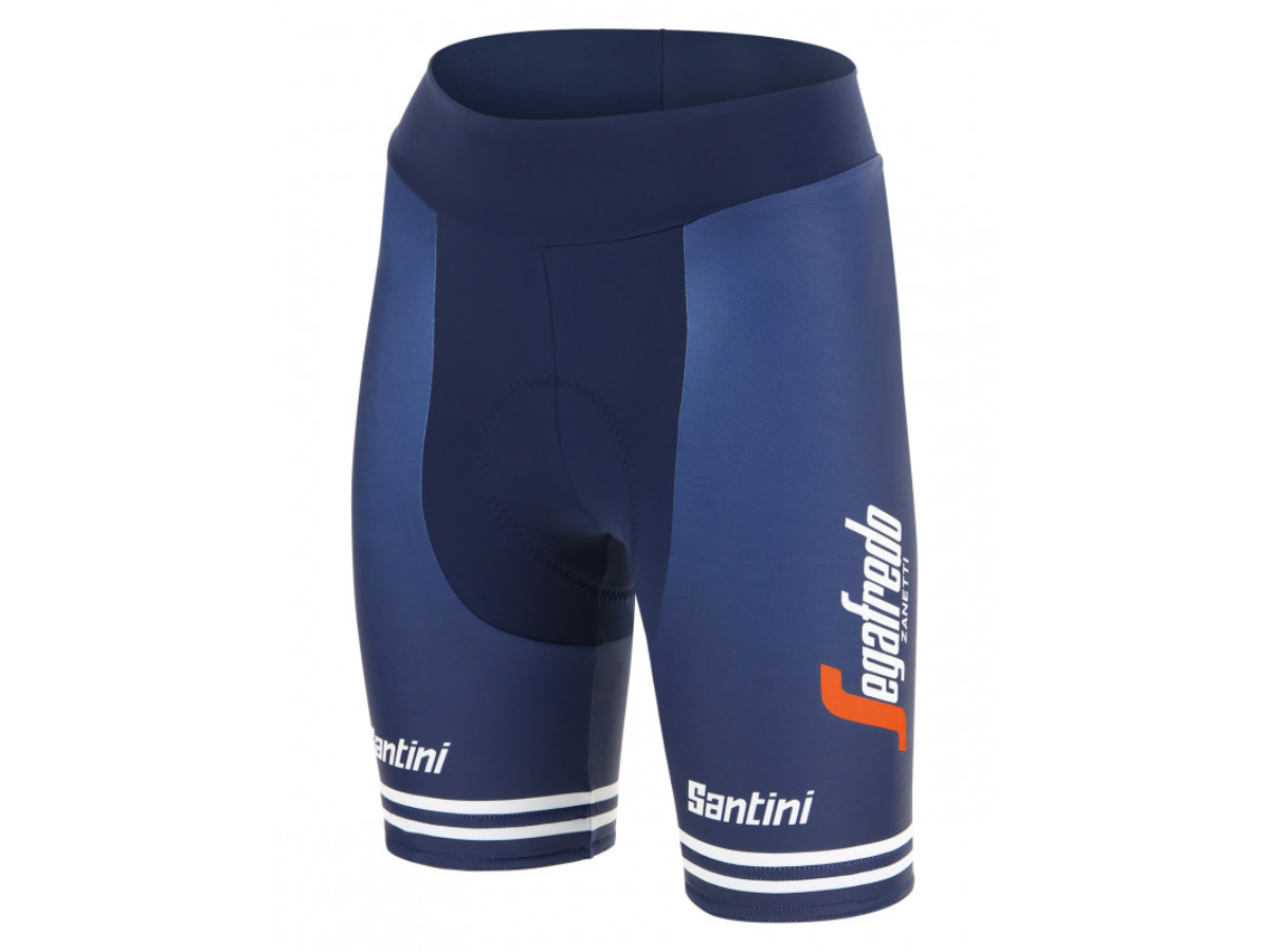 Santini Women Trek Segafredo Shorts - Nautica Blue