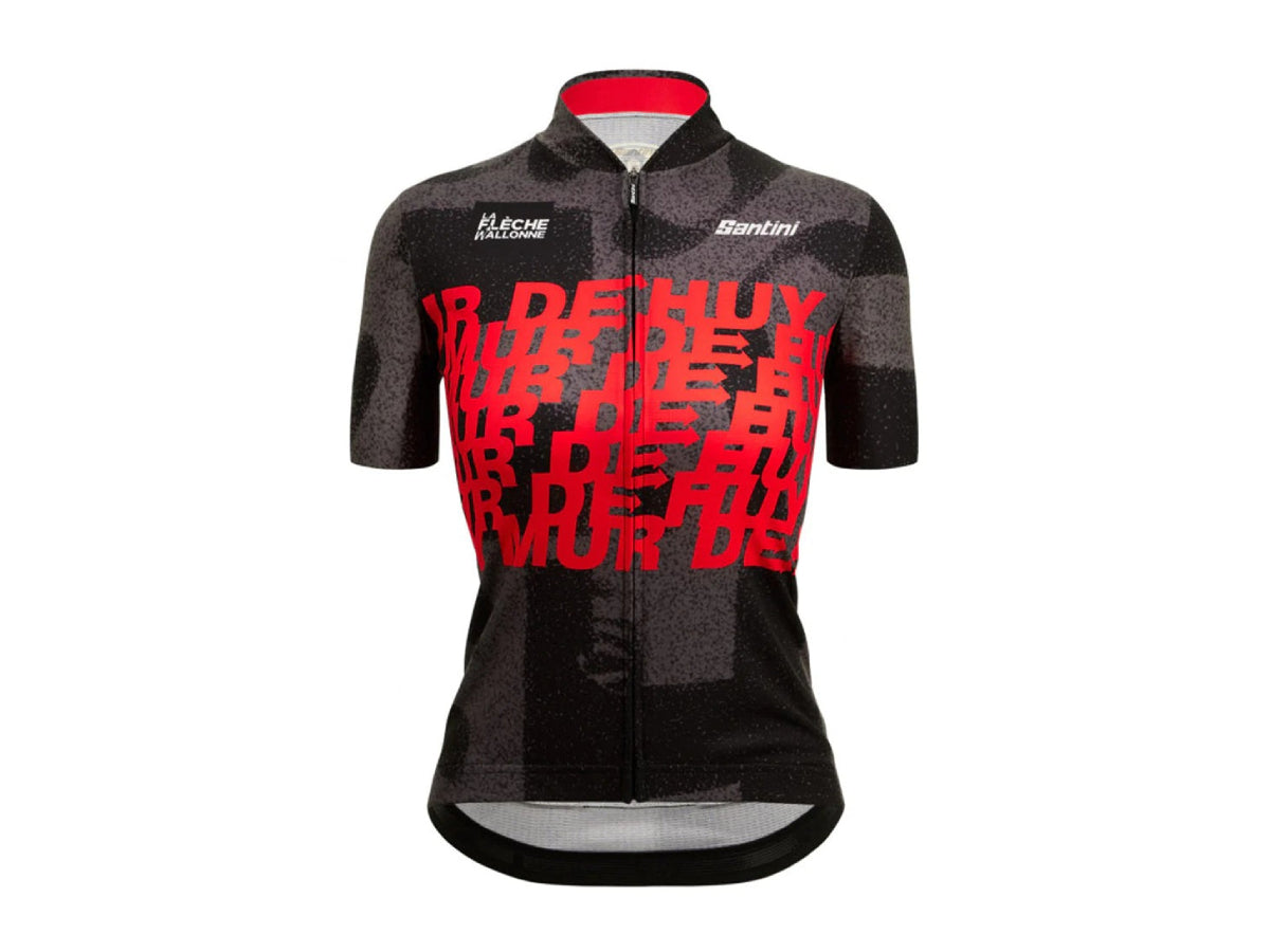 &quot;Santini women&#39;s Mur de Huy jersey Ã¢â‚¬â€œ performance cycling jersey inspired by the legendary climb of La FlÃƒÂ¨che Wallonne&quot;

