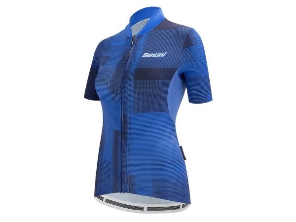Santini Womens Delta Kinetic Jersey - Blue