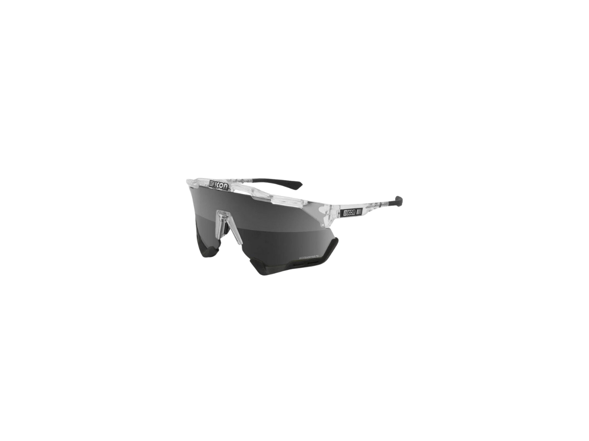 Scicon Eyewear Aeroshadexl Frame Crystal Gloss, Multimirror Silver+Clear F Black