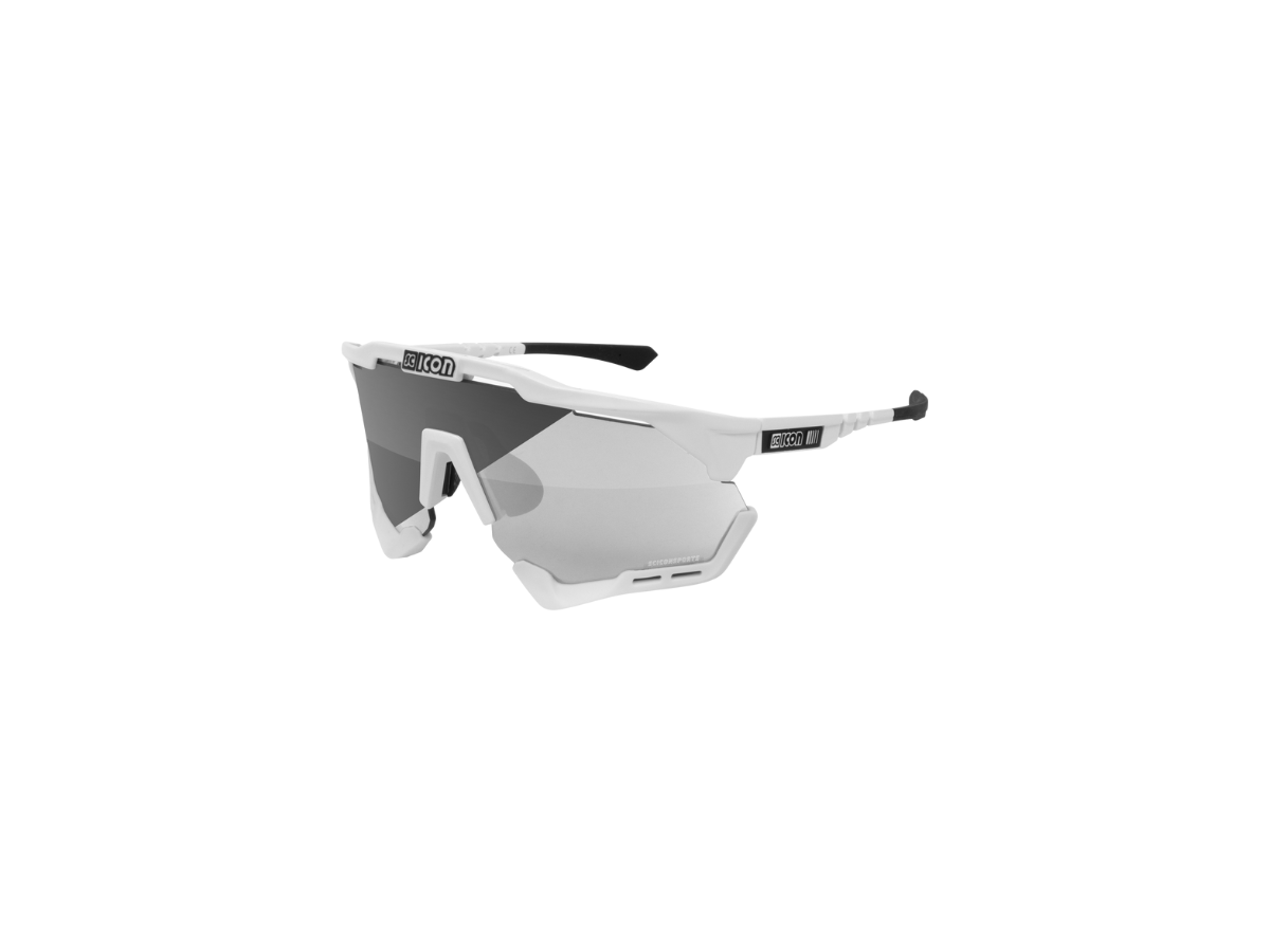 Scicon Eyewear Aeroshadexl Frame White Gloss, Photocromic Silver F White