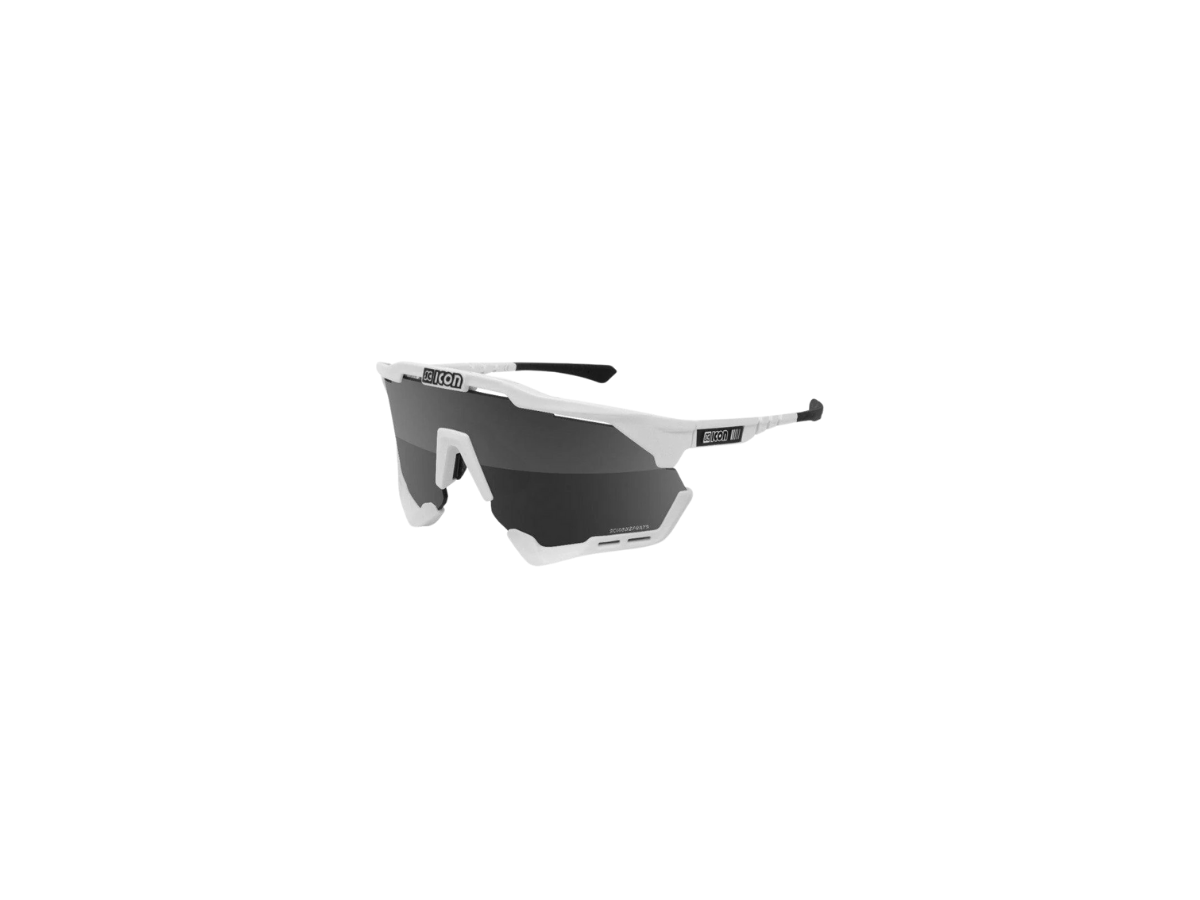 Scicon Eyewear Aeroshadexl White Gloss Frame, With Multimirror Silver &amp; Rain Clear Lenses