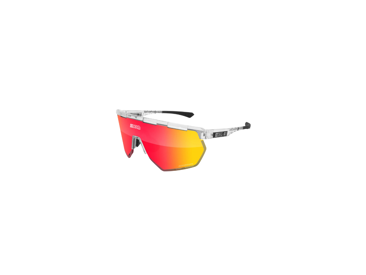 Scicon Eyewear Aerowing Crystal Frame, With Multimirror Red &amp; Rain Clear Lenses