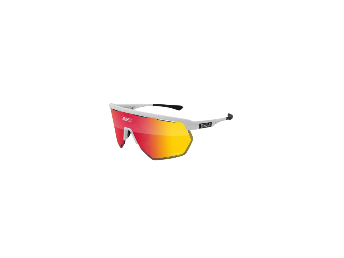 Scicon Eyewear Aerowing Frame White Gloss, Multimirror Red+Clear