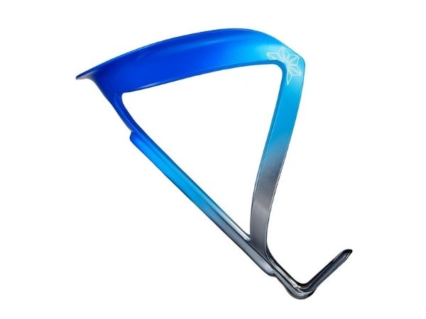 Supacaz Bottle Cage - Fly Cage LTD (ALUM) - Platinum/Ice Blue