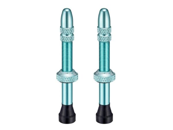 Supacaz Star Tubeless Valvez - 65mm - Celeste
