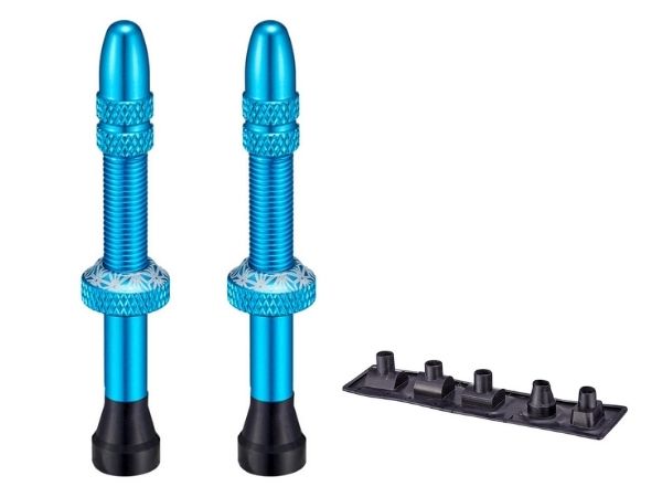 Supacaz Star Valvez Tubeless Valves - Maui Blue (65mm)