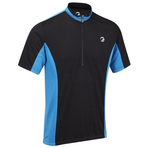 Tenn Mens Coolflo Cycling Jersey Black/Blue
