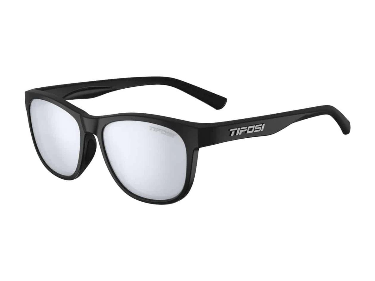 Tifosi Swank - Satin Black, Smoke Bright Blue Lens