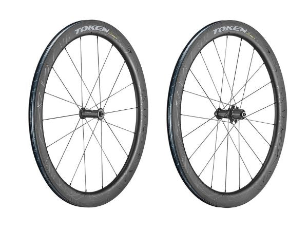 Token Konax Pro 52mm Carbon Rim Brake Wheel Set Tubeless SRAM/Shimano