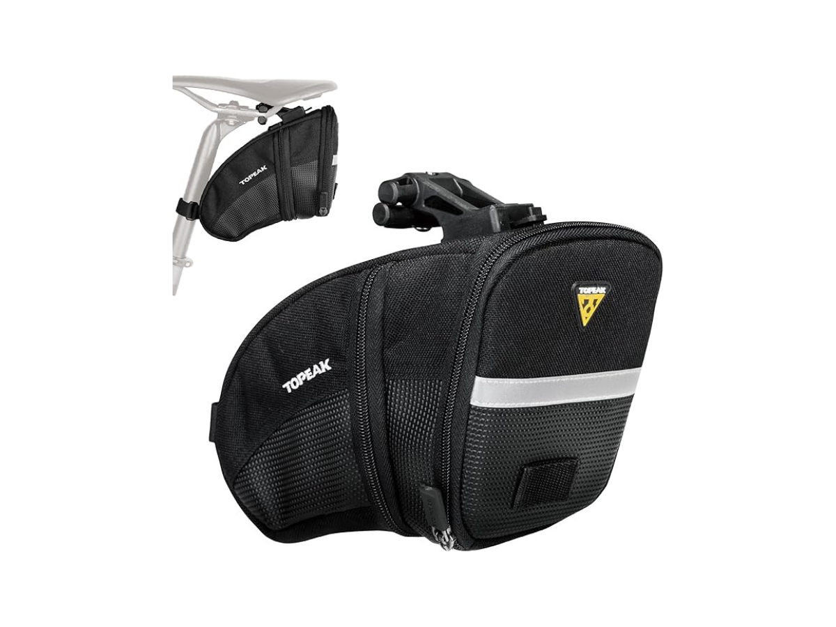 Topeak Bag Aero Wedgepack F25 Quickclick With Seatpost Strap Large 1.97L