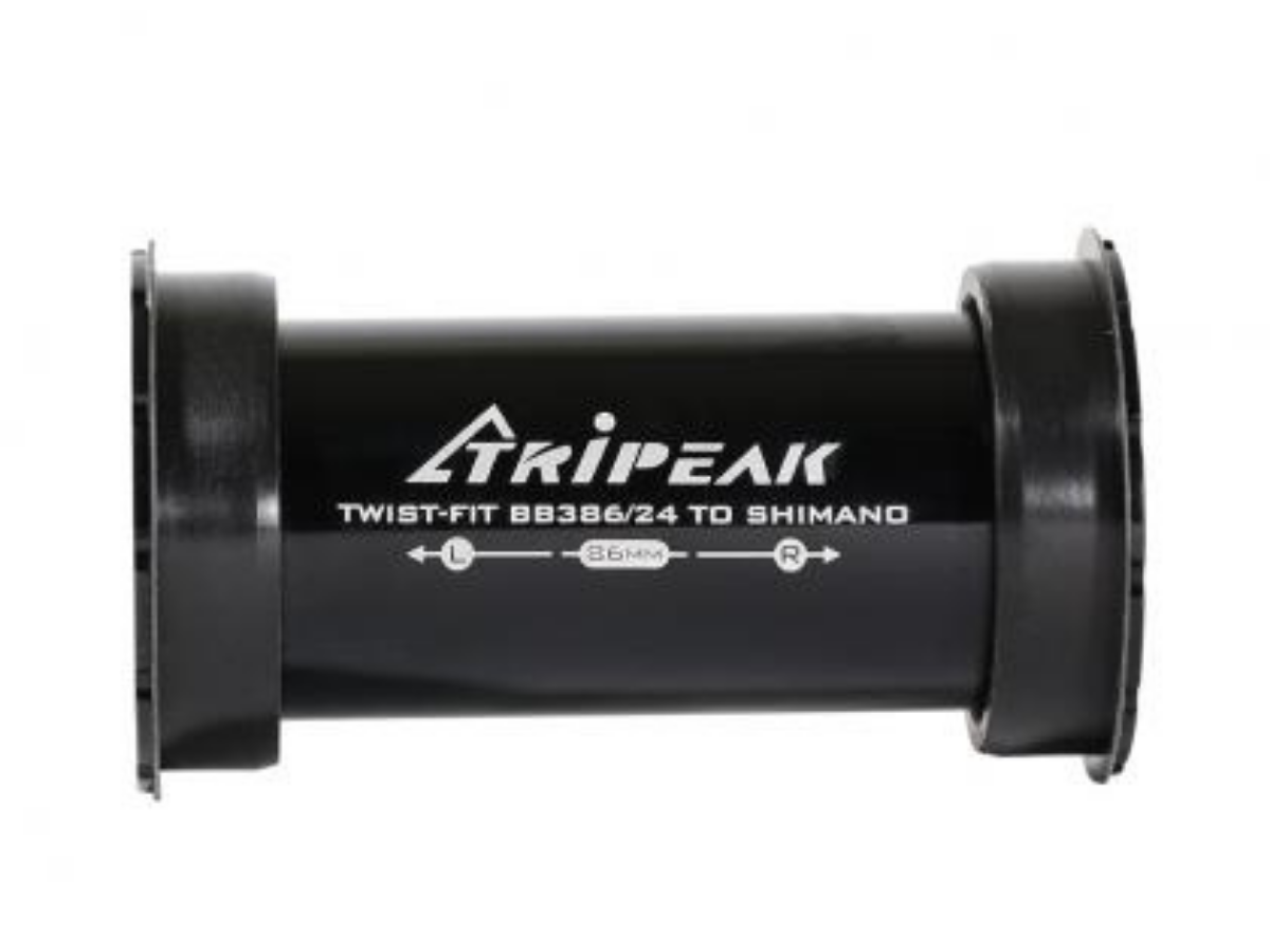 Tripeak BB386 Pressfit Bottom Bracket - Shimano - Road - 86.5mm - Black