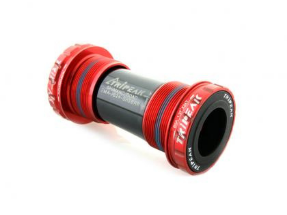 Tripeak BSA Threaded Bottom Bracket - Shimano - Road - 68mm - Red