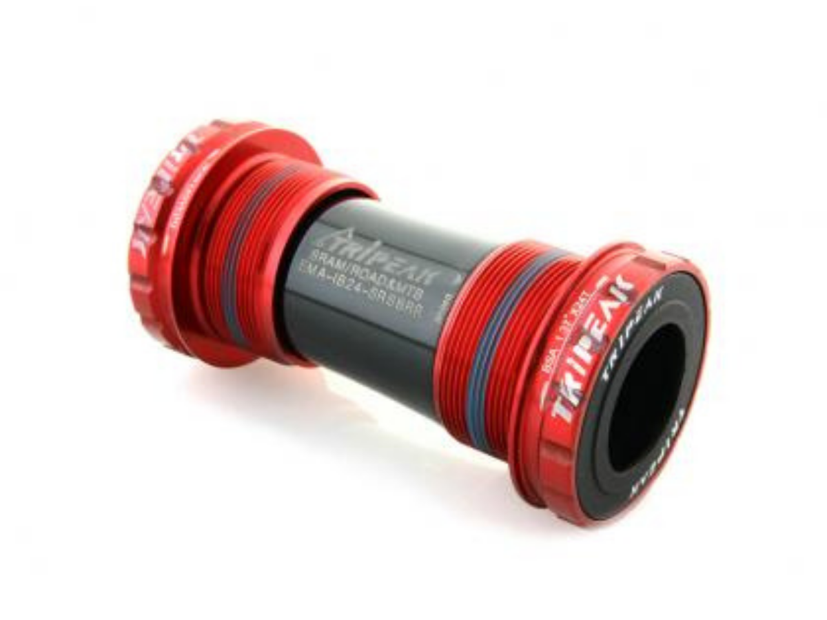 Tripeak BSA Threaded Bottom Bracket - SRAM GXP - Road/MTB - 68/73mm - Red