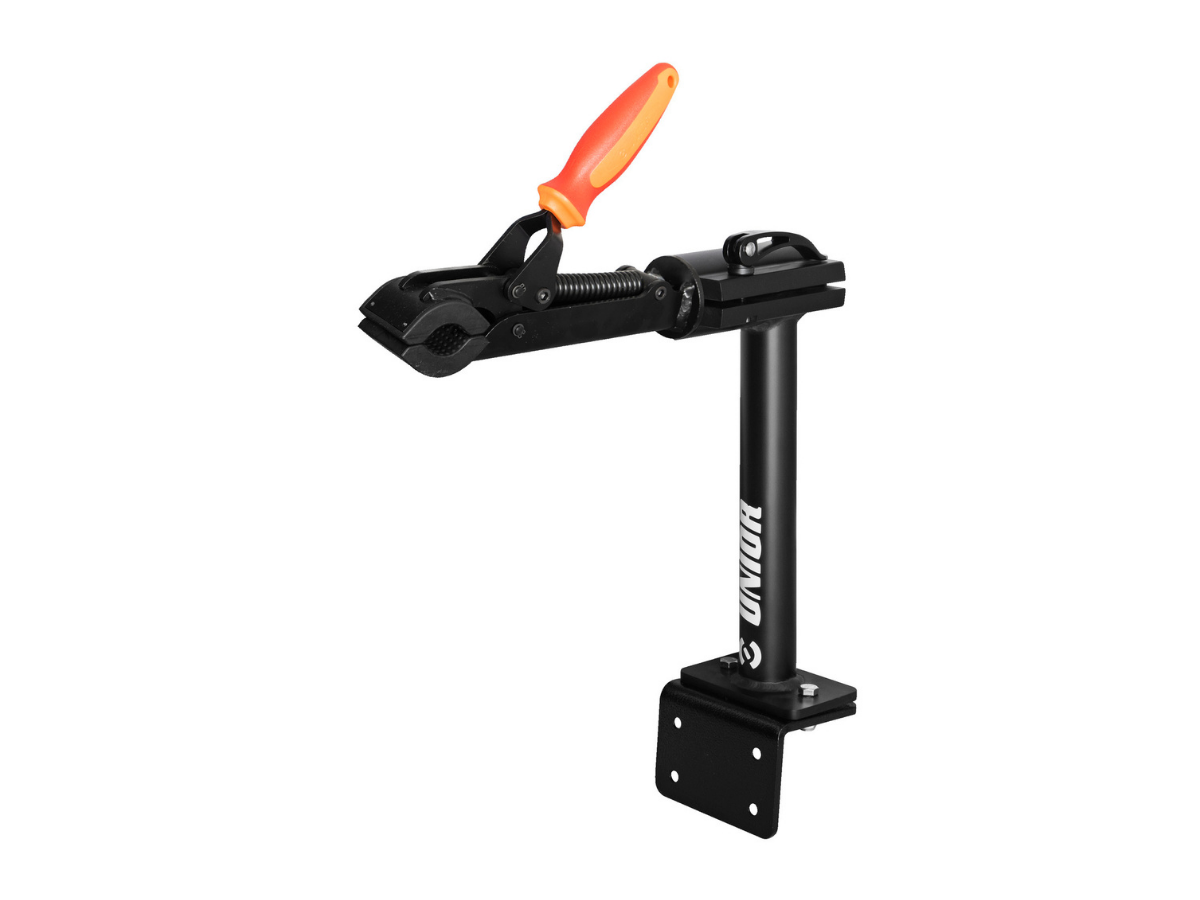 unior 1693.2 Wall or bench mount clamp, auto adjustable