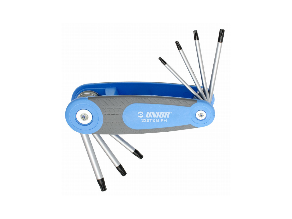 unior 220/7TXNFH set of wrenches with TX profile in folding holder