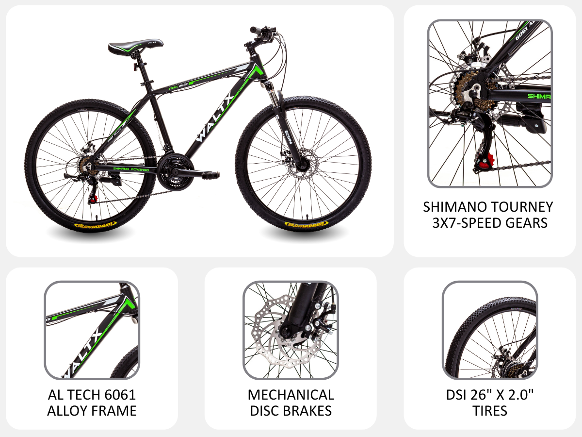 WaltX Trail 26 A - Black - Green