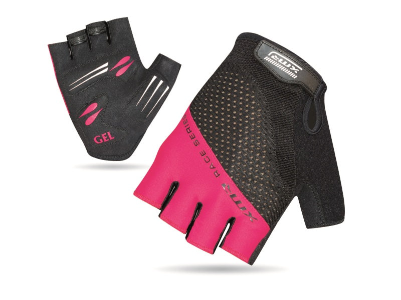 XMR Race Series Gel/Foam Gloves - Black/Light Pink
