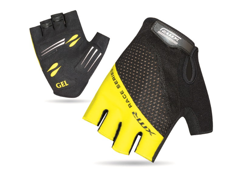 XMR Race Series Gel/Foam Gloves - Black/Yellow
