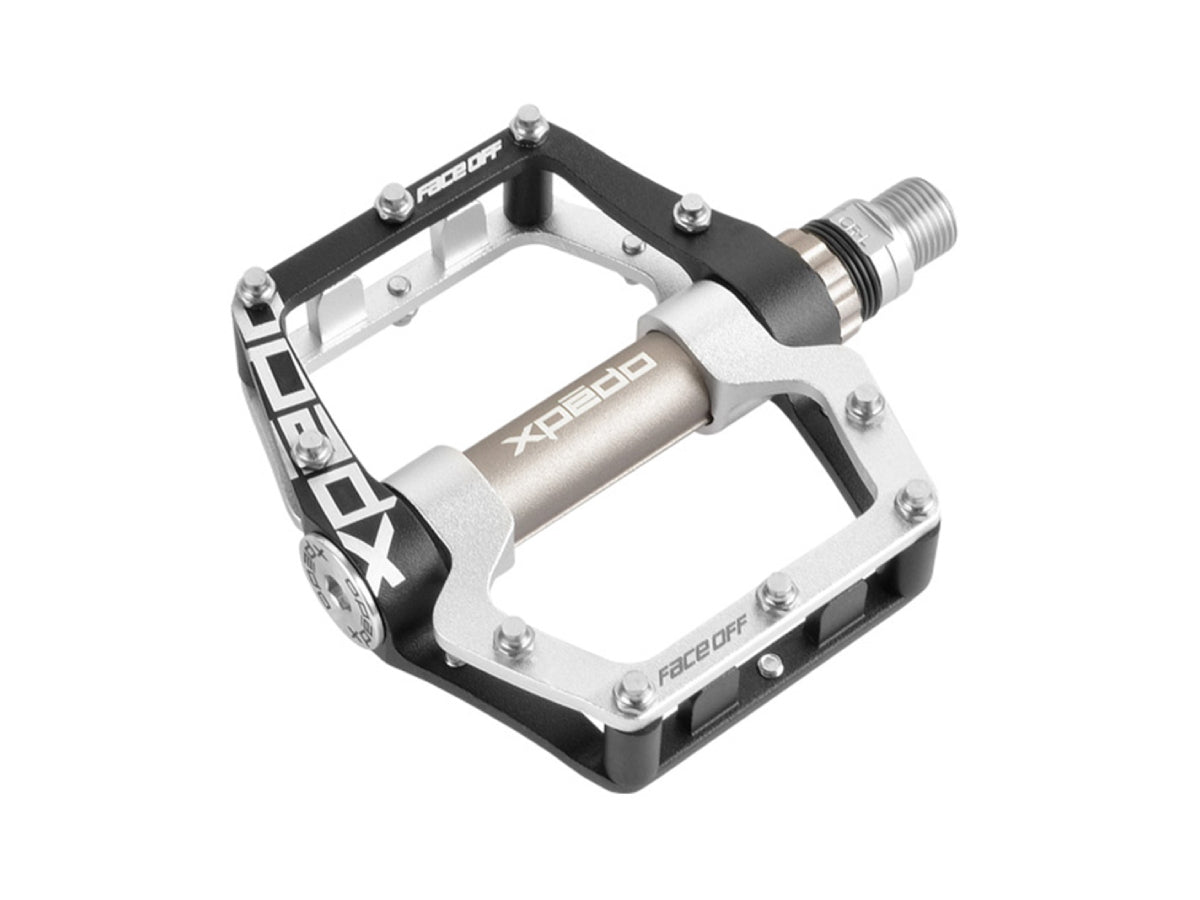 Xpedo Faceoff 18 Flat Pedal - Black/Silver