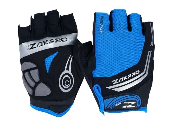 Zakpro Hybrid Cycling Gloves - Blue