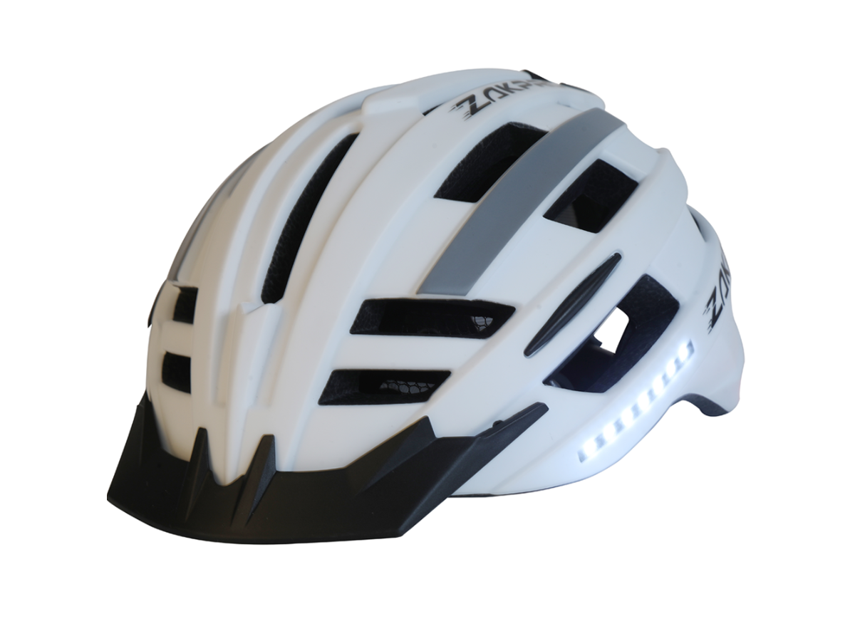 Zakpro Stellar Series LED Helmet - White