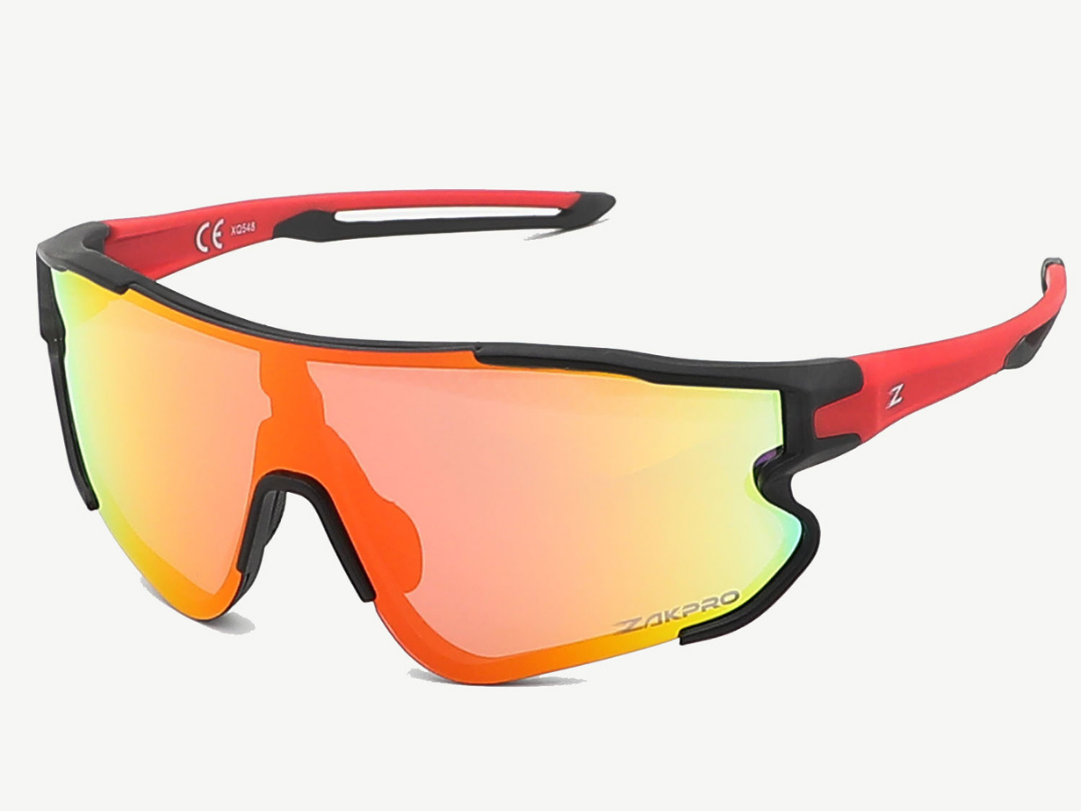 Zakpro Zeal Cycling Sunglasses - Bright Red